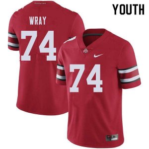 NCAA Ohio State Buckeyes Youth #74 Max Wray Red Nike Football College Jersey CEK5445OX